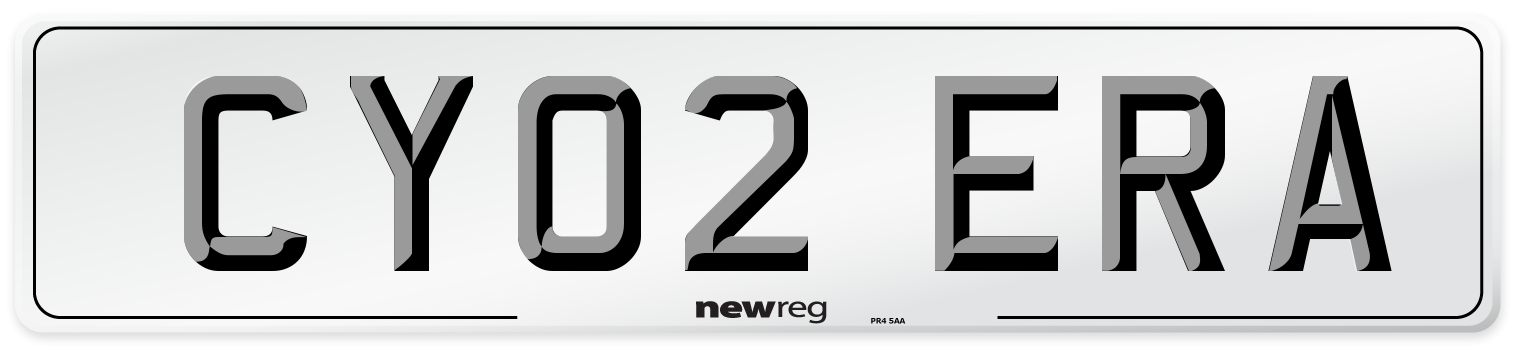 CY02 ERA Number Plate from New Reg